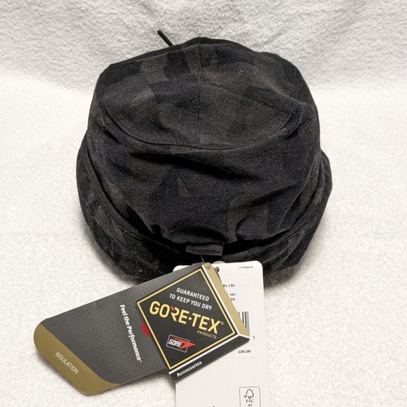 The North Face Gore-Tex Cryos Earflap Hat Black Jacquard L/XL NWT - Picture 3 of 6